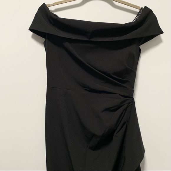 Vince Camuto Women’s of the Shoulder Black Long Dress Size 4 NWOT. - Picture 5 of 11